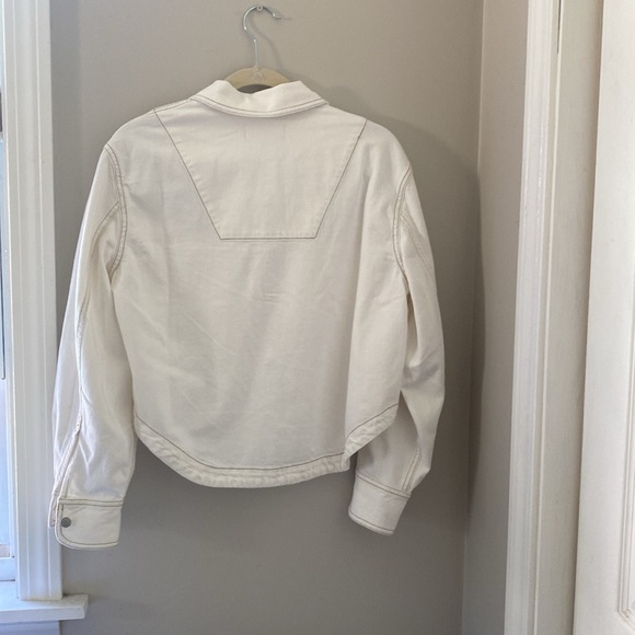 Madewell Denim Long-Sleeve Crop Shirt - Picture 2 of 4